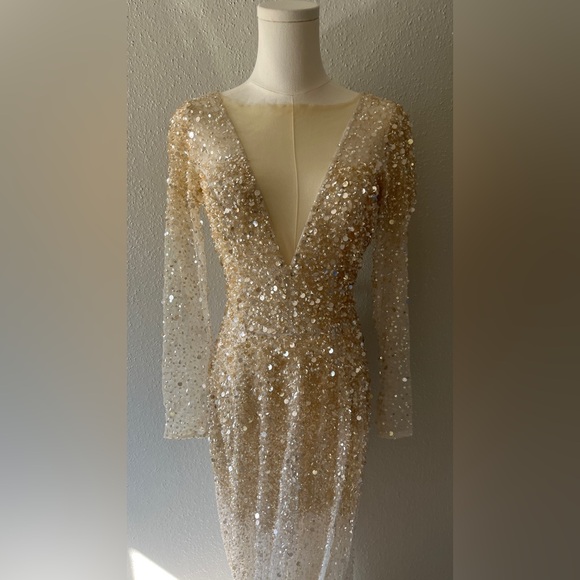 Margot by Chosen | Sequin Floor Length Gown - Picture 3 of 12